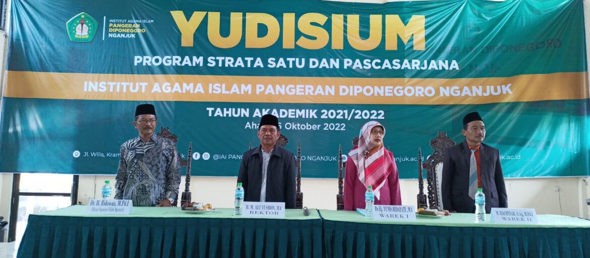 IAI Pangeran Diponegoro Kabupaten Nganjuk, Yudisium  344 Mahasiswa.