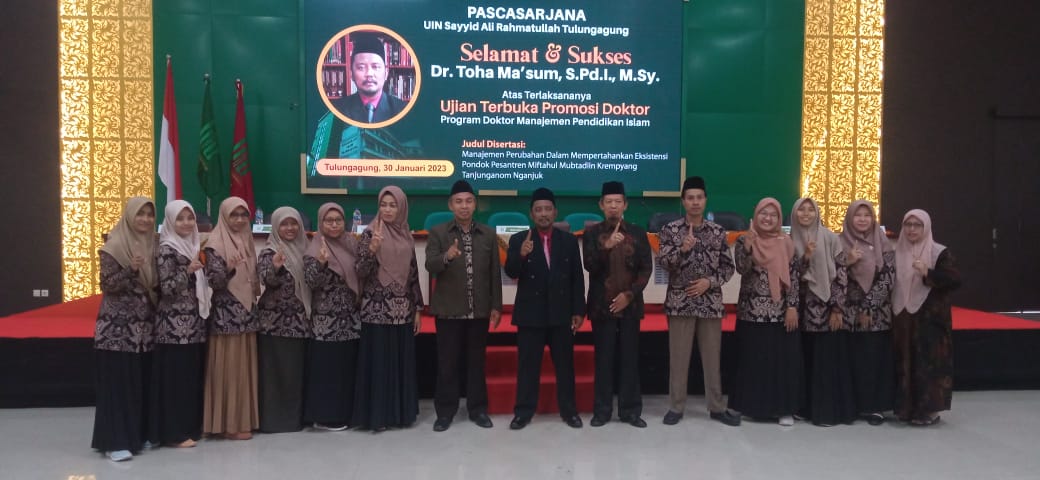 Dua Dosen STAIDA Krempyang Kabupaten Nganjuk Mengikuti  Ujian Terbuka Promosi Doktor